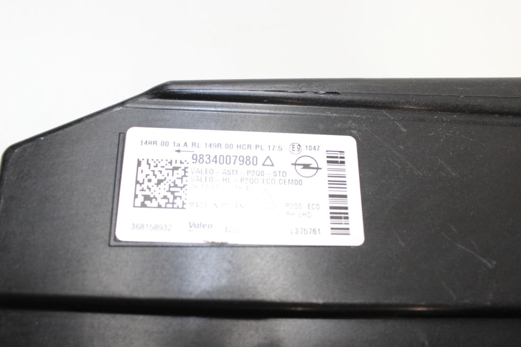 Frontscheinwerfer Opel Mokka 9834007980 LED Rechts Scheinwerfer Headlight SCH3739762391ht