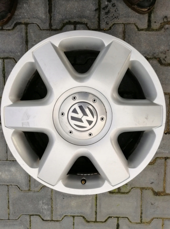 1x Alufelge 18 Zoll 8.0" 5x130 57ET Glanz Silber 7L6601025 VW Touareg Rim Wheel