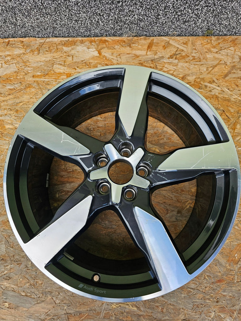 1x Alufelge 20 Zoll 8.5" 5x112 43ET Glanz Schwarz 4K0601025AD Audi C8 Rim Wheel FEL7771812699tc