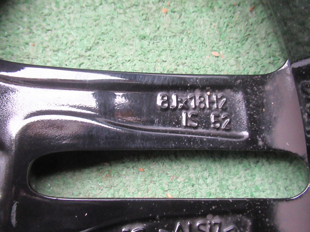 1x Alufelge 18 Zoll 8.0" 5x120 52ET Glanz Schwarz 8009703 BMW 2 F22 1 F21 F20 FEL3435172746ym