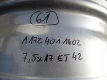 Load image into Gallery viewer, 1x Alufelge 17 Zoll 7.5" 5x112 42ET A1724011402 Mercedes-Benz Clk Slk Rim Wheel FEL3078462876vv
