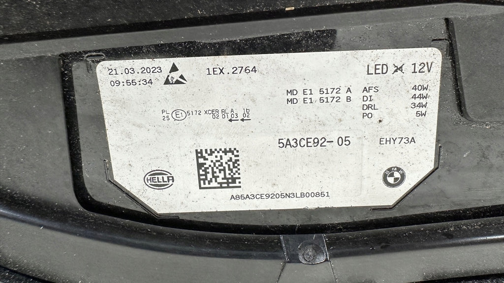 Frontscheinwerfer BMW IX 5A3CE92-05 LED Rechts Scheinwerfer Headlight SCH6737248385pf