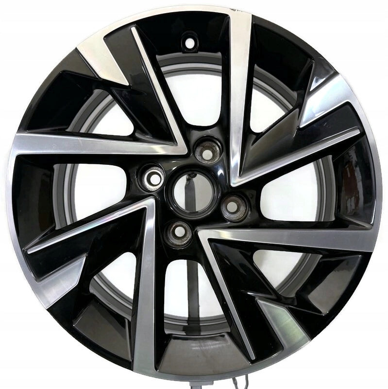 1x Alufelge 16 Zoll 6.5" 4x108 38ET Glanz Schwarz 9847228980- Opel Rim Wheel FEL1812438037cr