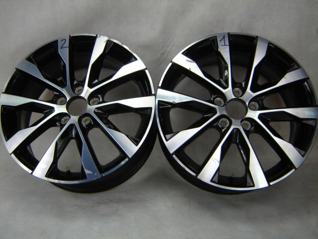 1x Alufelge 17 Zoll 7.0" 5x108 50ET Glanz Schwarz 31650337 Volvo V60 V40