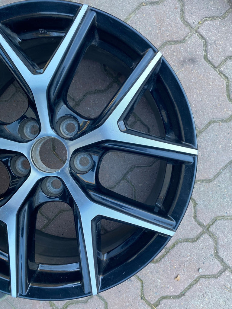 1x Alufelge 18 Zoll 7.5" 5x114.3 45ET Glanz Schwarz 87169090 Toyota Rav I FEL3129007045ms