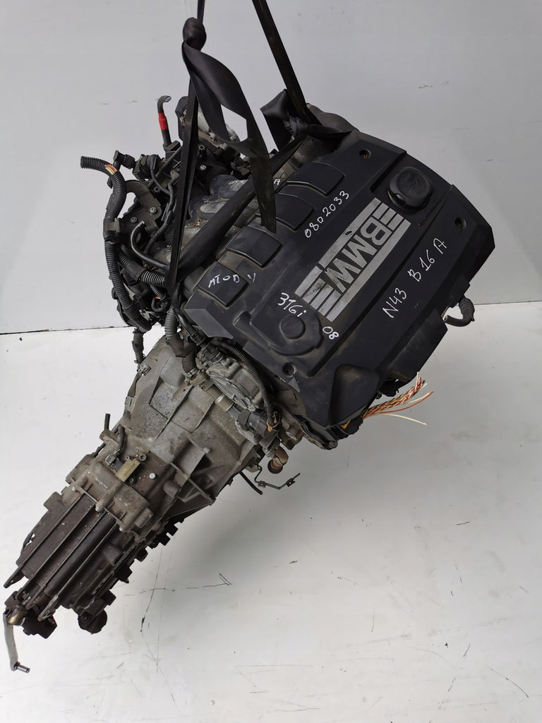 Motor BMW 3 E91 E90 E87 N43B16A 1.6 Benzin Engine Komplett