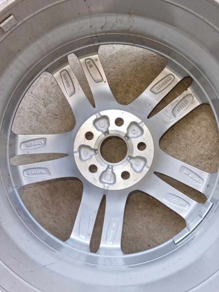 1x Alufelge 17 Zoll 7.0" 5x100 43ET Schwarz 6J0601025Q Seat Ibiza Iv Rim Wheel FEL2282467557sa
