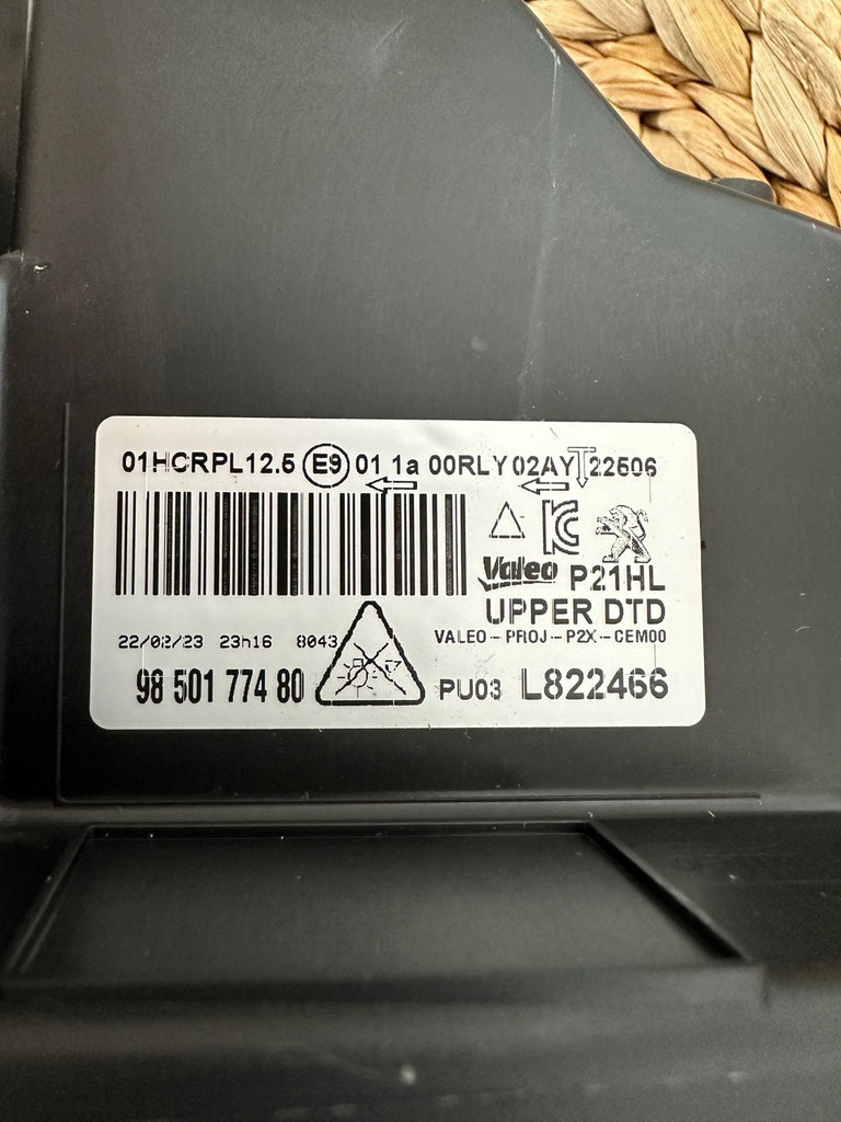 Frontscheinwerfer Peugeot 208 II 9850177480 LED Rechts Scheinwerfer Headlight SCH1716273392ro