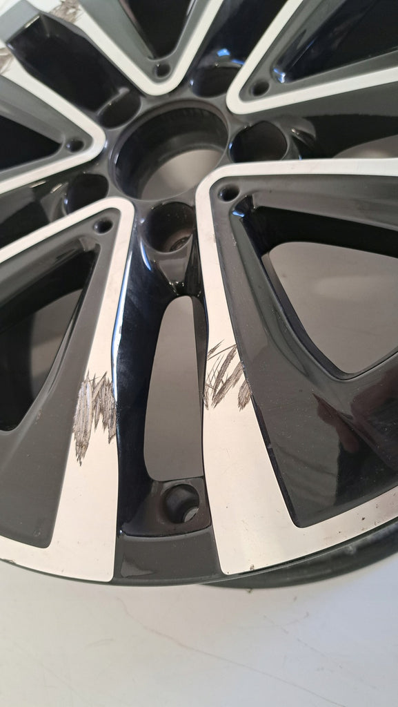 1x Alufelge 17 Zoll 6.5" 5x112 44ET Glanz Schwarz A1774012900 Mercedes-Benz
