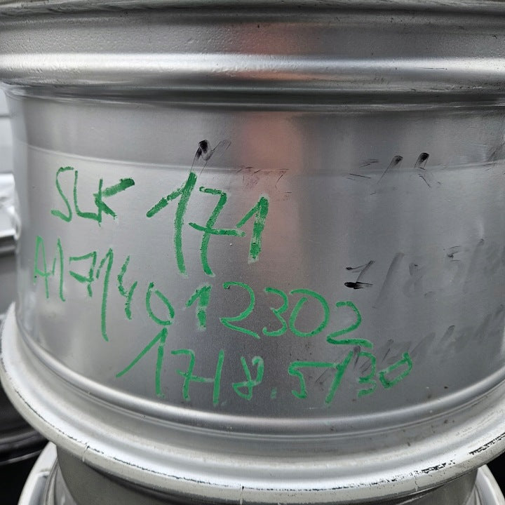 1x Alufelge 17 Zoll 8.5" 5x112 30ET Glanz Silber A1714012302 Mercedes-Benz Slk FEL9231205531km