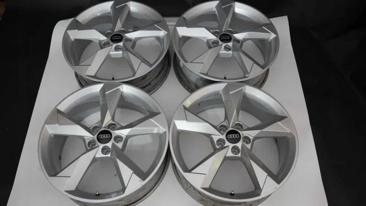 4x Alufelge 19 Zoll 7.0" 5x112 43ET Glanz Silber Audi Rim Wheel FEL7742150140ji