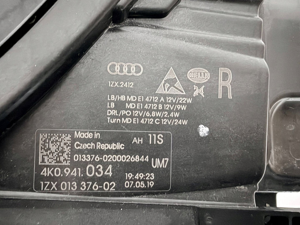 Frontscheinwerfer Audi A6 C8 4K0941034 Rechts Scheinwerfer Headlight SCH9304149839nm