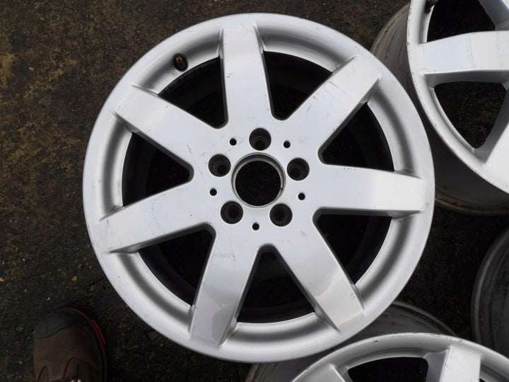 4x Alufelge 17 Zoll 7.5" 5x112 56ET Glanz Silber A1644014502 Mercedes-Benz W164 FEL1248798895qu