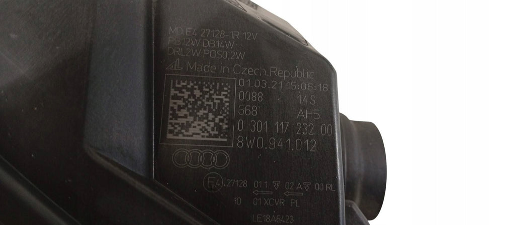 Frontscheinwerfer Audi A4 B9 8W0941012 LED Rechts Scheinwerfer Headlight