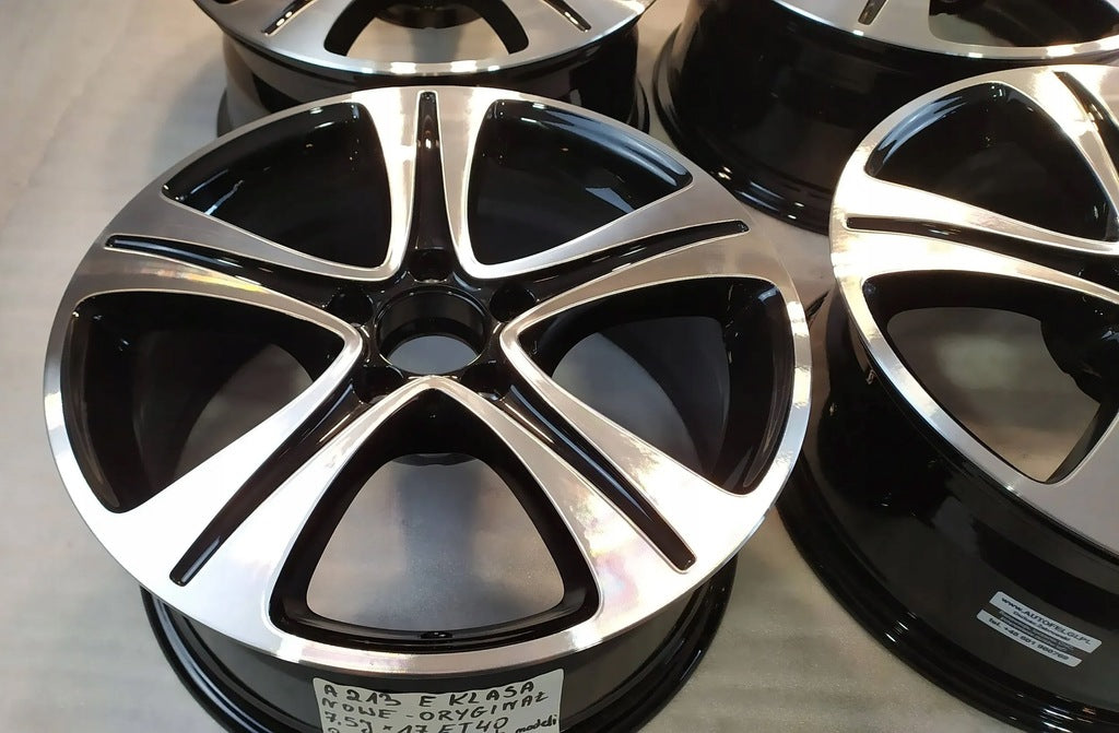 4x Alufelge 17 Zoll 7.5" 5x112 40ET Glanz Silber A2134011200 Mercedes-Benz W213 FEL2335830718dy