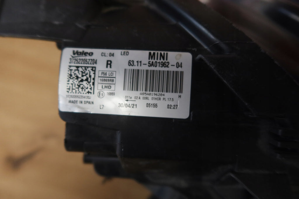 Frontscheinwerfer Mini F56 F55 5A01962-04 Full LED Rechts Scheinwerfer Headlight SCH2847078466qp