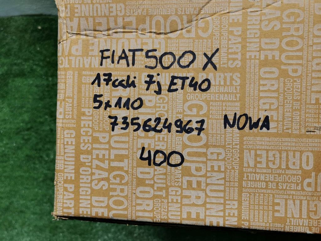 1x Alufelge 17 Zoll 735624967 Fiat 500x Rim Wheel FEL2696065511qk