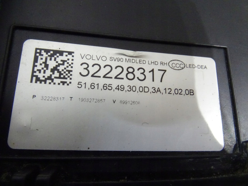 Frontscheinwerfer Volvo S90 V90 32228317 Rechts Scheinwerfer Headlight SCH1318360439gl
