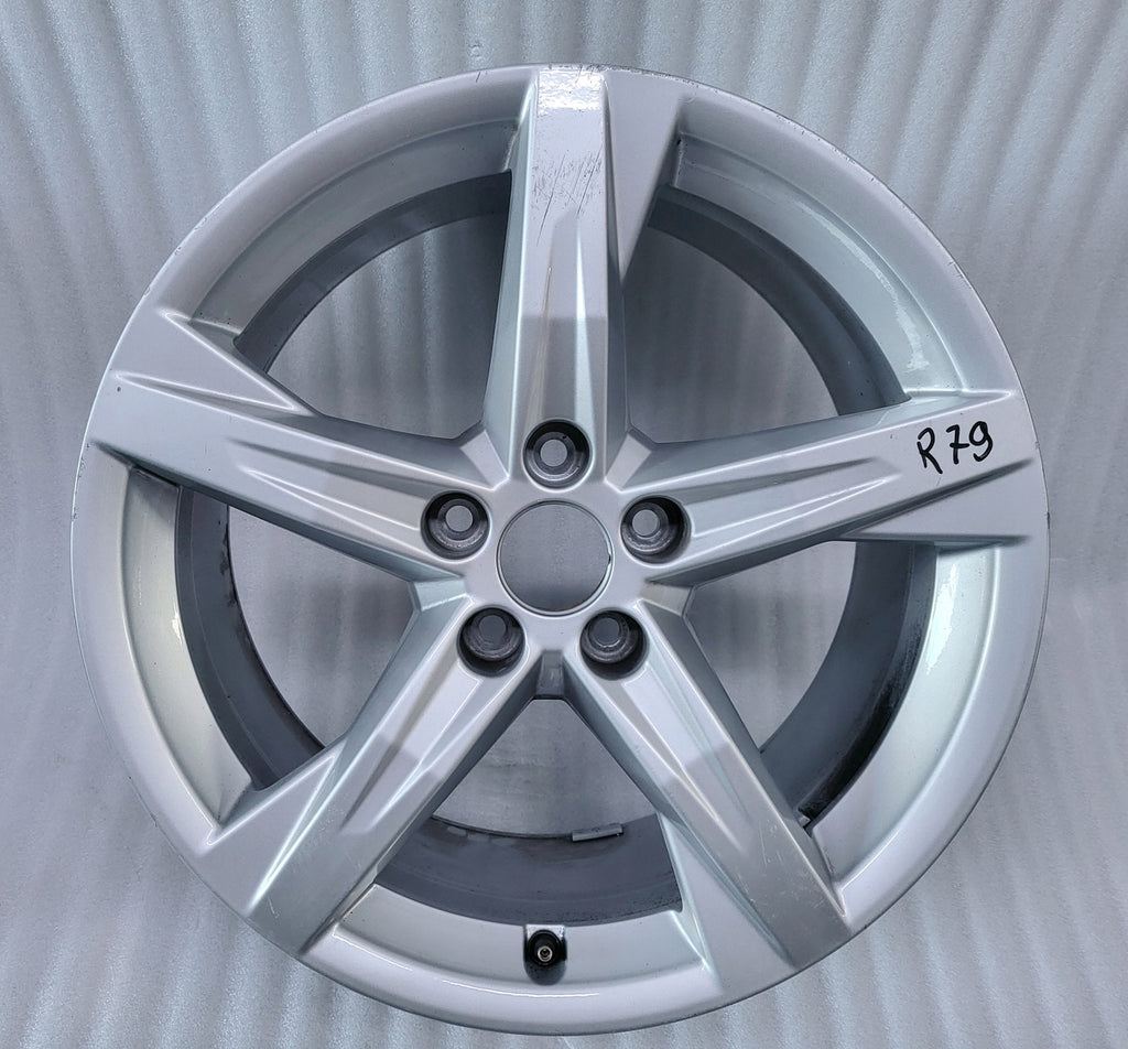 1x Alufelge 18 Zoll 8.0" 5x112 39ET Glanz Silber 80A601025BE Audi Q5 Rim Wheel