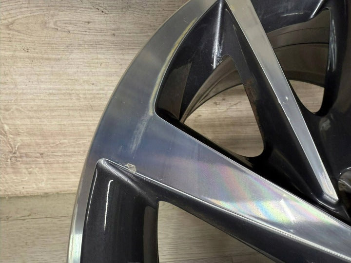 1x Alufelge 16 Zoll 6.5" 5x112 48ET Glanz Schwarz 5TA601025L Mg Touran Rim Wheel FEL6388688395vr