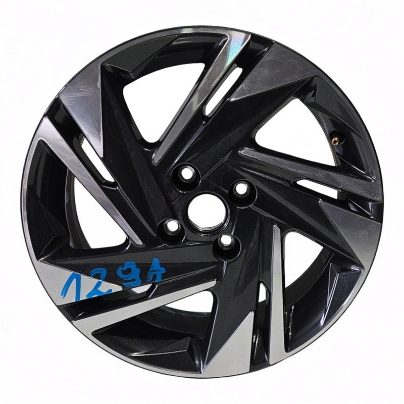 1x Alufelge 16 Zoll 6.0" 4x100 50ET Glanz Schwarz 52910Q0200 Hyundai I20 III Mg