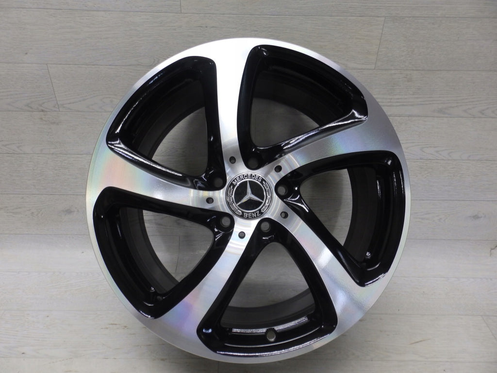 4x Alufelge 18 Zoll 8.0" 5x112 43ET Glanz Schwarz A2134013200 Mercedes-Benz FEL8396859382rg