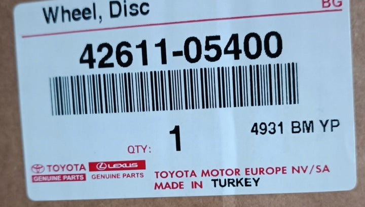 1x Alufelge 18 Zoll 7.5" 5x114.3 45ET 4261105400 HL49311 Toyota Avensis FEL3761096850ei