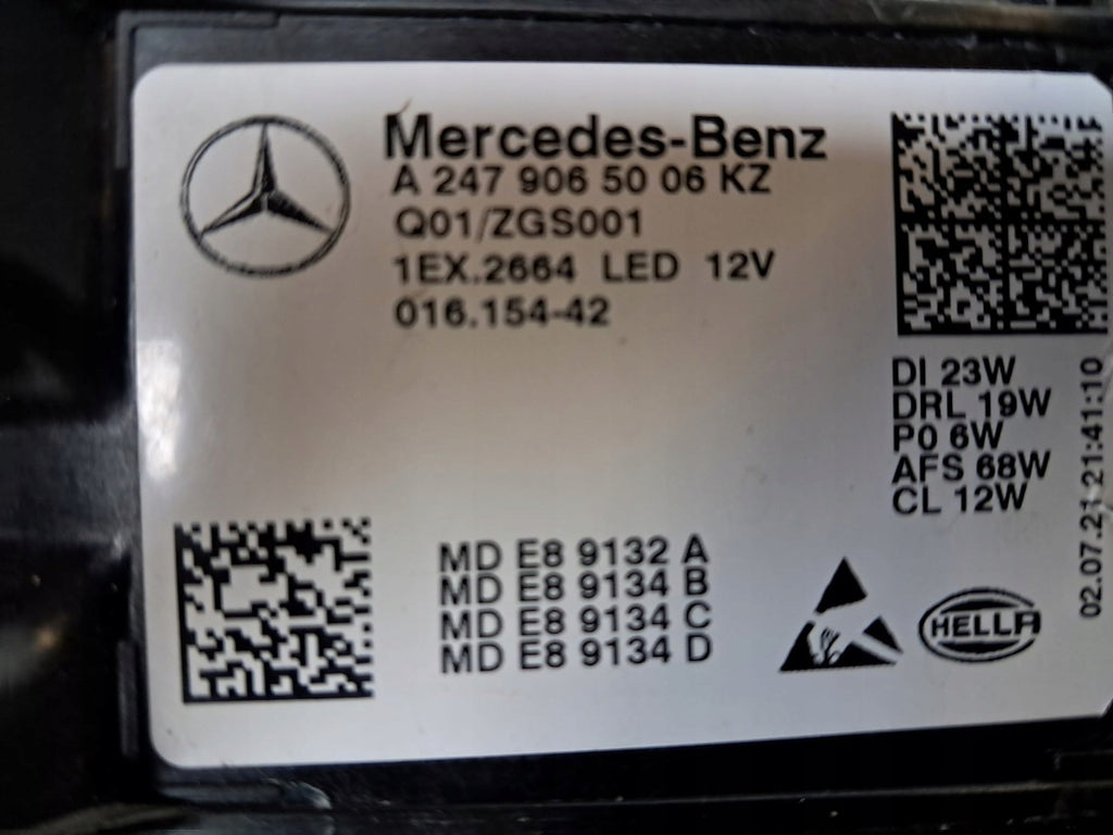 Frontscheinwerfer Mercedes-Benz Gla A2479065006 LED Rechts Headlight SCH5463571150zu