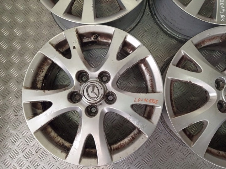 4x Alufelge 16 Zoll 5.5" 5x114.3 Mazda 3 Bk Rim Wheel FEL4489392676iu