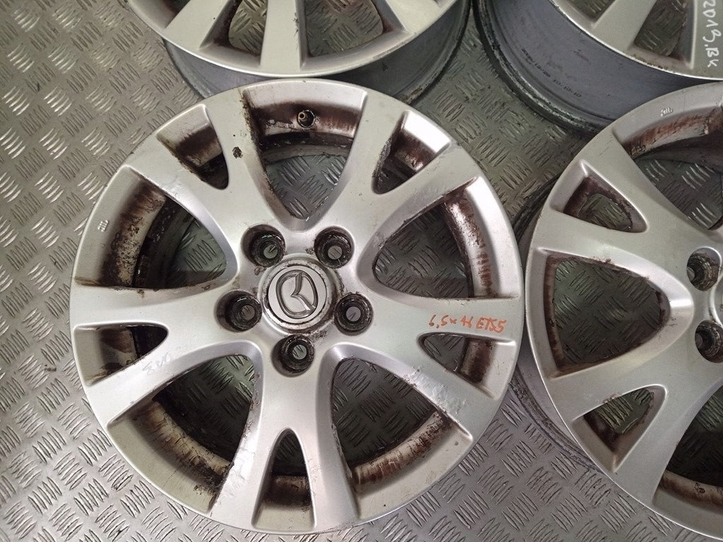 4x Alufelge 16 Zoll 5.5" 5x114.3 Mazda 3 Bk Rim Wheel FEL4489392676iu