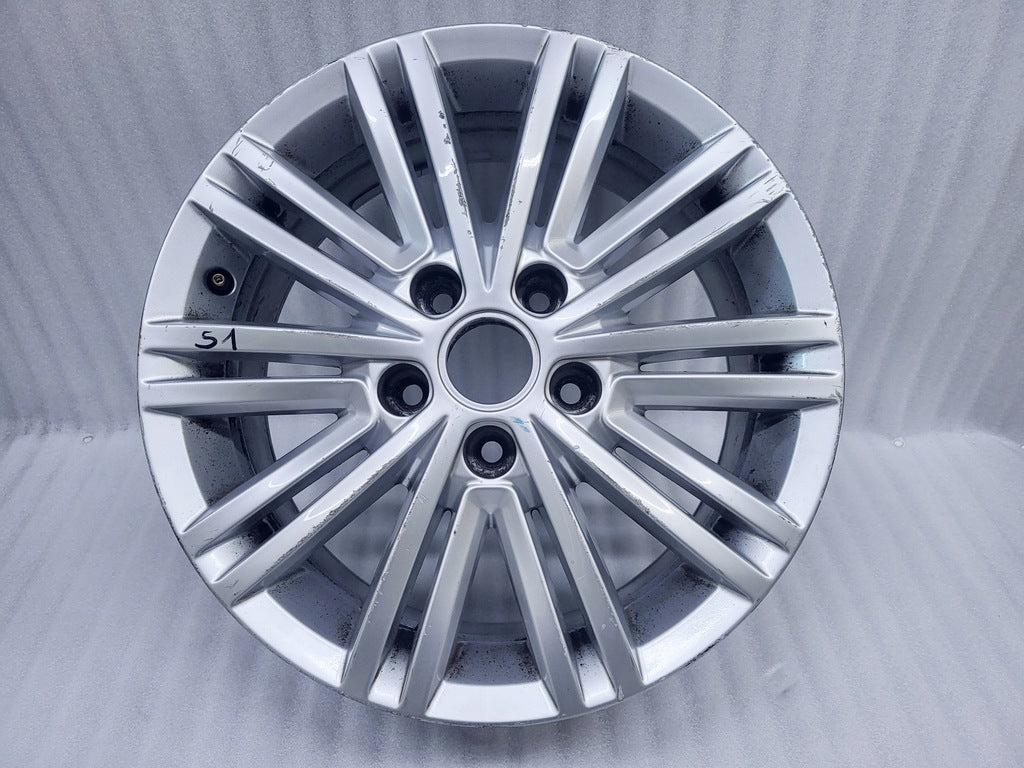 1x Alufelge 17 Zoll 7.0" 5x120 55ET Glanz Silber 7E0601025J VW Transporter FEL8803695545zt