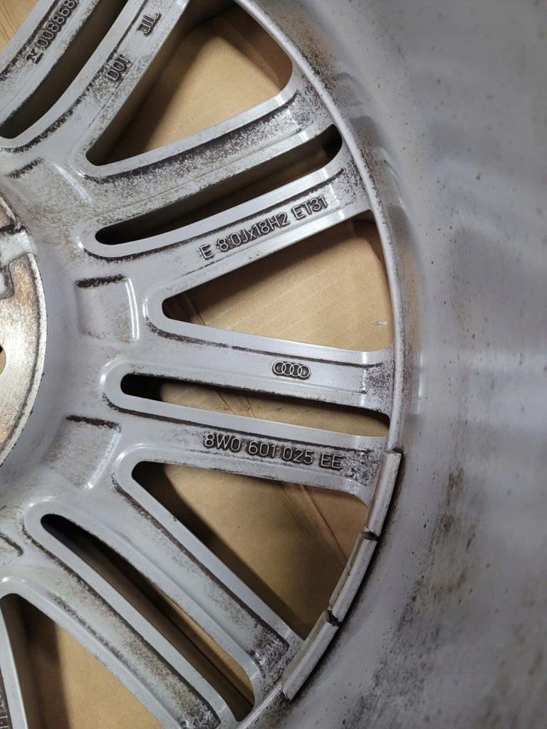 1x Alufelge 18 Zoll 8.0" 5x112 31ET Glanz Silber 8W0601025EE Audi A4 Rim Wheel FEL8589072667gw