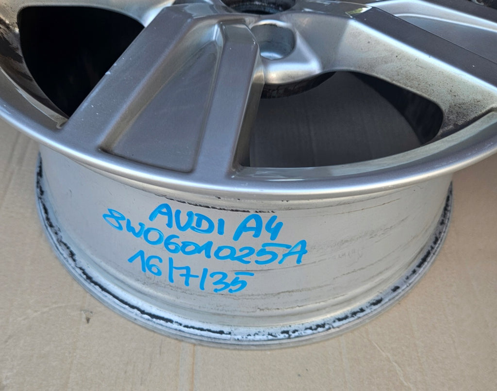 1x Alufelge 16 Zoll 7.0" 5x112 35ET Glanz Silber 8W0601025A Audi A4 B9 Rim Wheel FEL2749327871nw