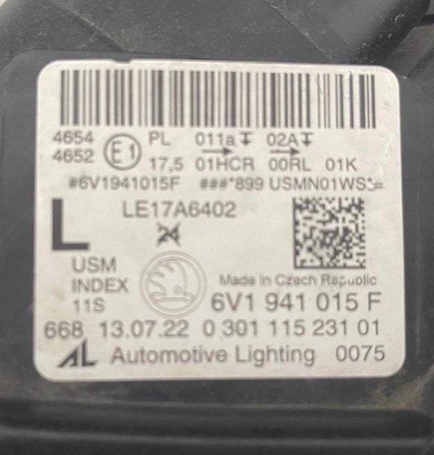 Frontscheinwerfer Skoda Fabia I LE17A6402 6V1941015F Vorderseite Headlight SCH3244504089pv