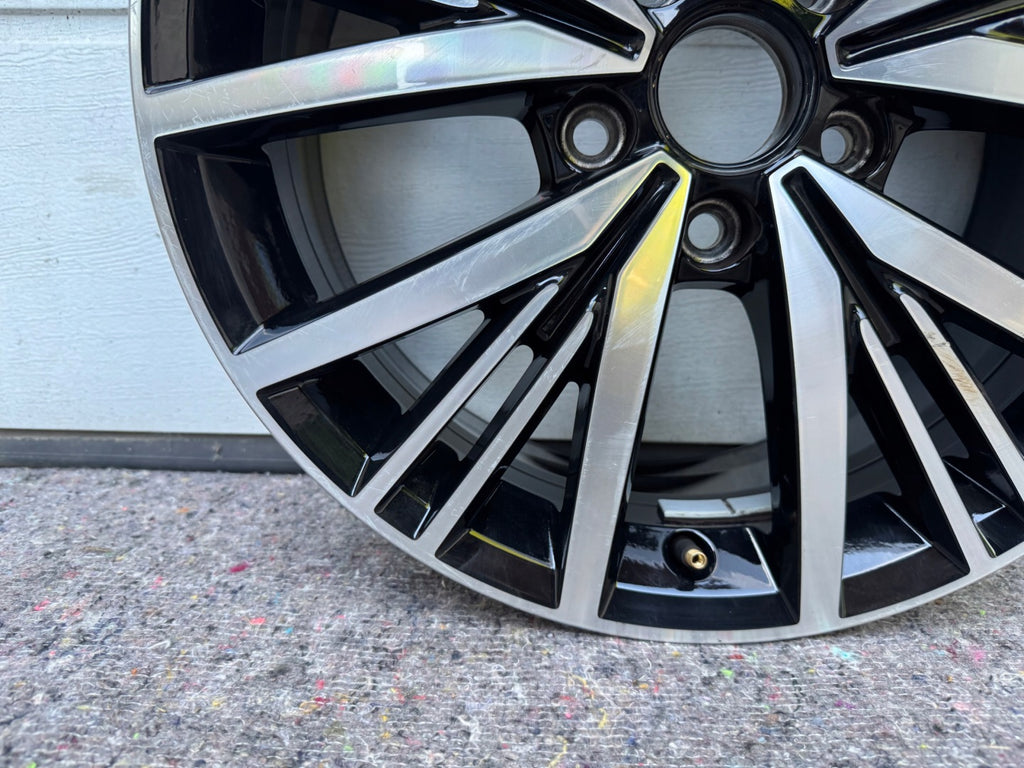 1x Alufelge 17 Zoll 7.0" 5x112 54ET Glanz Schwarz 5K0601025AS VW Golf VI I Caddy FEL7115469434oa