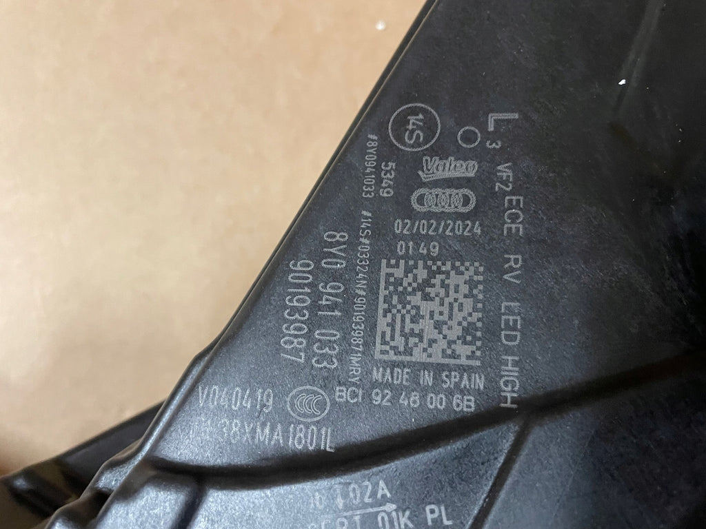 Frontscheinwerfer Audi A3 8Y0941034 8Y0941033 Full LED Ein Satz Headlight SCH4641306553mf