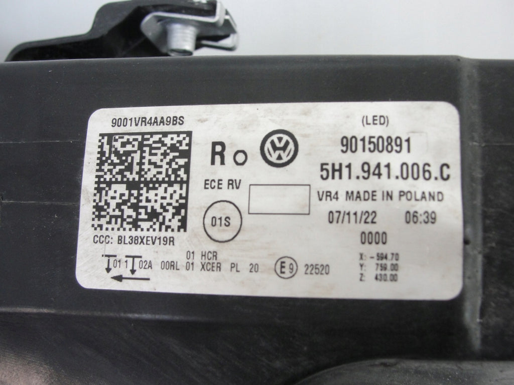 Frontscheinwerfer VW Golf VIII 5H1941006 LED Rechts Scheinwerfer Headlight SCH1077175993vl