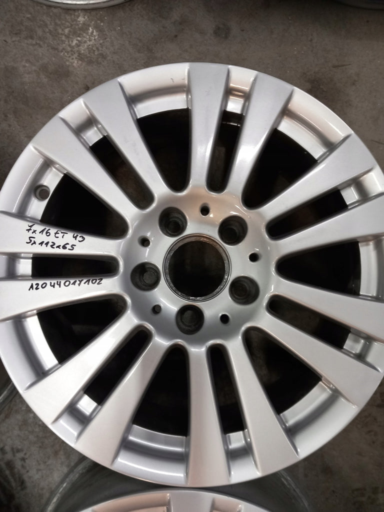 4x Alufelge 16 Zoll 7.0" 5x112 43ET A2044017102 Mercedes-Benz W204 Rim Wheel FEL5452776548cz