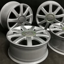 Laden Sie das Bild in den Galerie-Viewer, 4x Alufelge 17 Zoll 7.5" 5x112 43ET Glanz Silber 8E0601025AC Audi A4 A3 FEL4543094682es