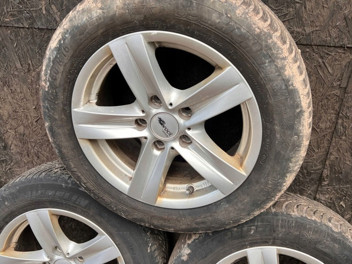 4x Alufelge 16 Zoll 7.0" 5x120 34ET Silber KBA47384 BMW 3 F30 F31 Rim Wheel FEL2881999232nh