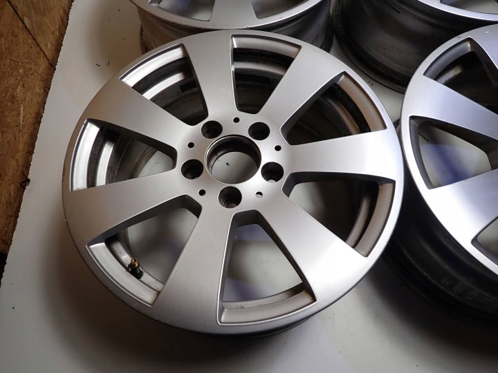 4x Alufelge 16 Zoll 7.0" 5x112 43ET Glanz Silber A2044011102 Mercedes-Benz W204 FEL9146139031qm