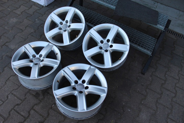 4x Alufelge 17 Zoll 7.0" 5x112 37ET Glanz Silber 8R0071497 Audi Q5 Rim Wheel FEL7427913768ot