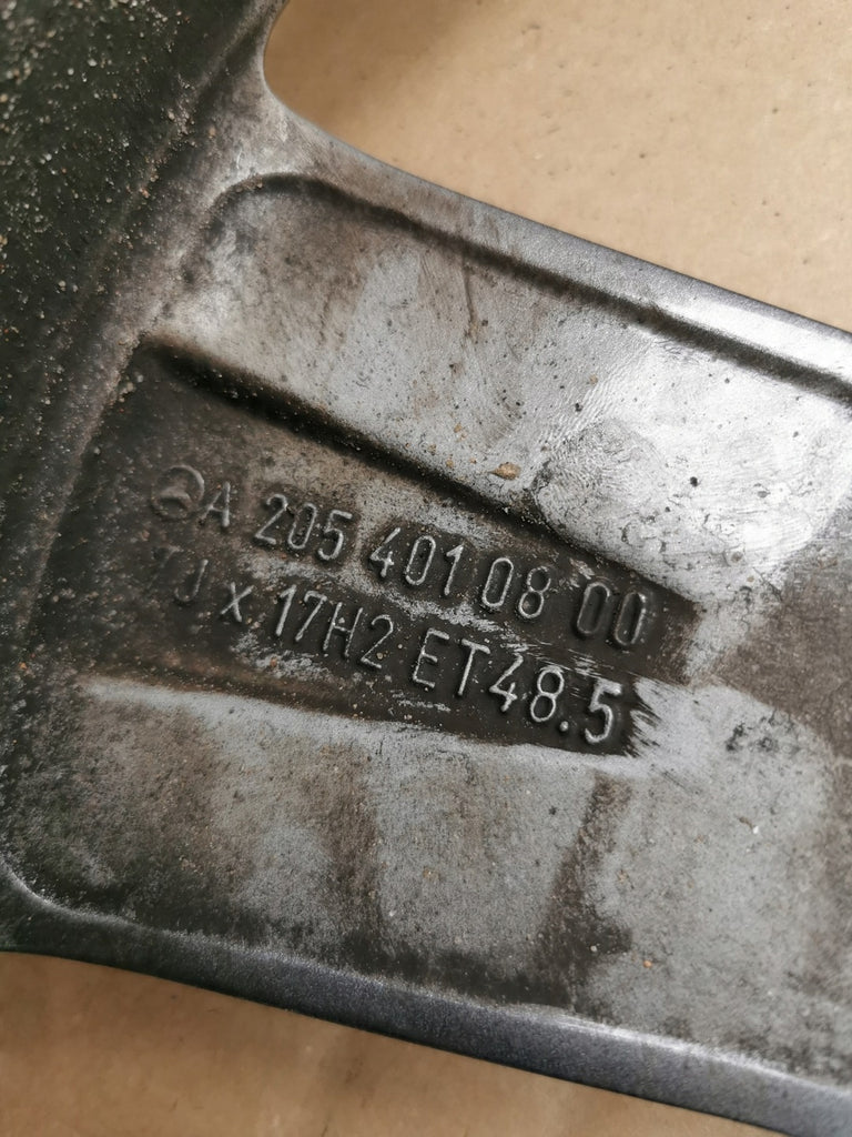 1x Alufelge 17 Zoll 7.0" 5x112 48 5ET A2054010800 Mercedes-Benz W205 Rim Wheel