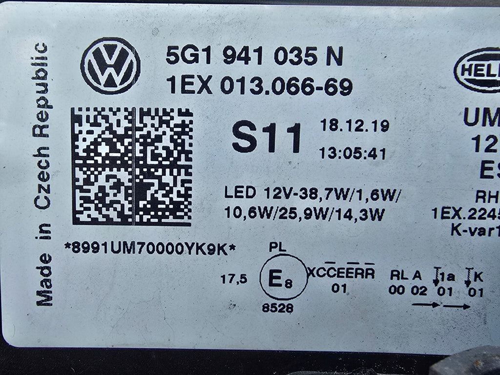 Frontscheinwerfer VW Golf VII 5g1 5G1941035N LED Links Scheinwerfer Headlight SCH4043596379xs
