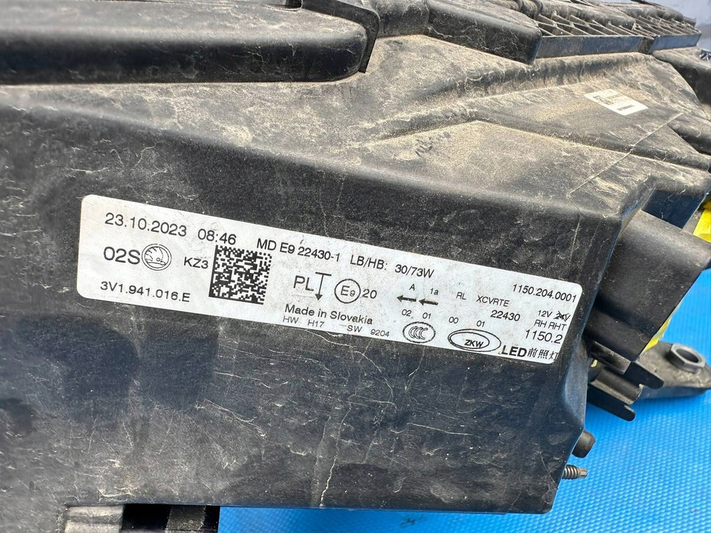 Frontscheinwerfer Skoda Superb III 3V1941016E LED Rechts Scheinwerfer Headlight