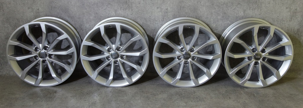 4x Alufelge 18 Zoll 8.0" 5x112 40ET Glanz Silber 8W0601025 Audi A4 Rim Wheel