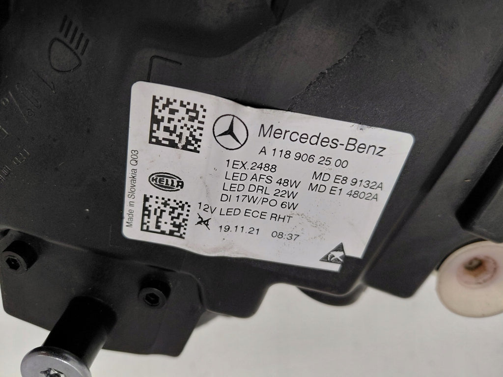 Frontscheinwerfer Mercedes-Benz Cla A1189062500 Full LED Links Headlight SCH7715612990yj