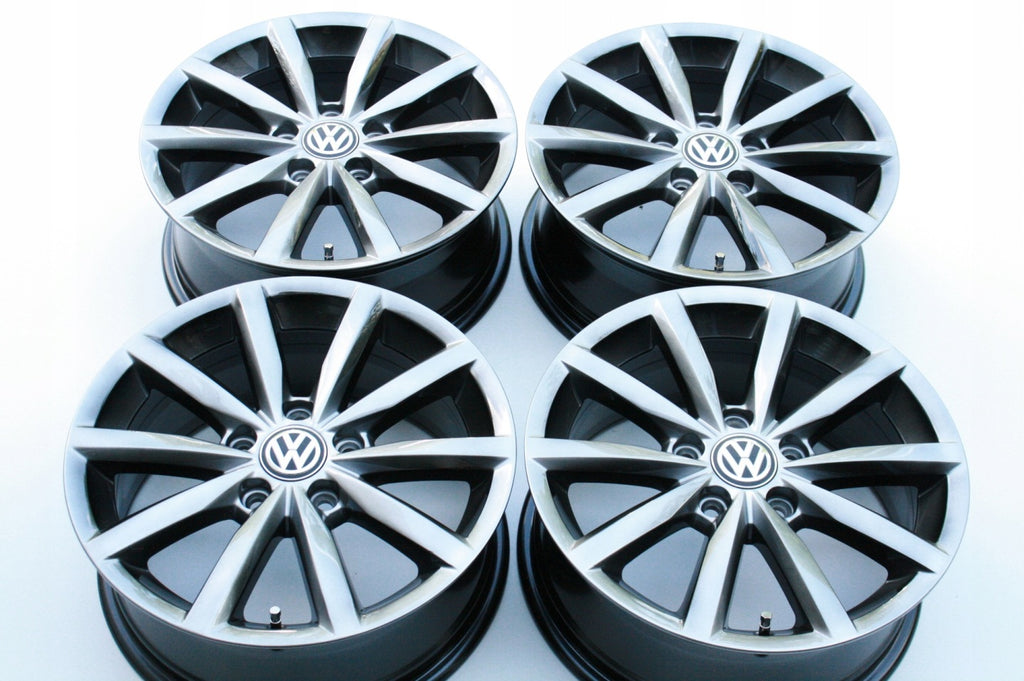 4x Alufelge 16 Zoll 6.5" 5x112 Glanz 5G0601025BQ VW Passat Beetle Touran Jetta FEL3714780751td