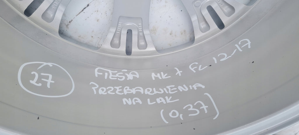 1x Alufelge 17 Zoll 7.0" 4x108 47,5ET Glanz Silber Ford Fiesta Rim Wheel FEL5752676371qg