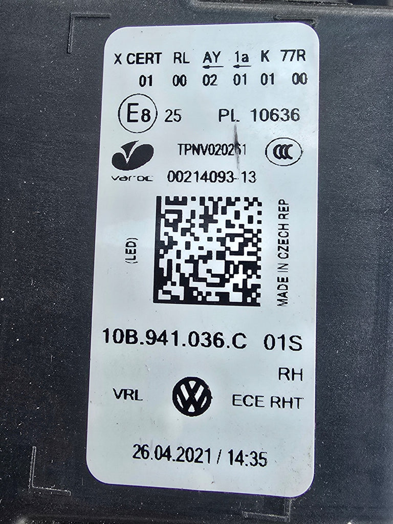 Frontscheinwerfer VW I 10B941036C Full LED Rechts Scheinwerfer Headlight SCH6164384465xn